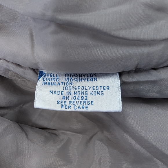 Vintage Women's Grey Tiger All over Print Winter Coat Size Large Y2K - Picture 13 of 14